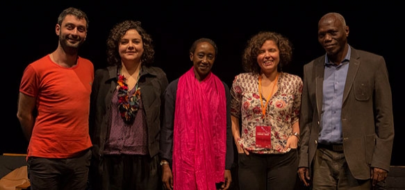 Roy Dib (Líbano), Júlia Rebouças (Brasil), N'Goné Fall (Senegal/França), Sabrina Moura (Brasil), Abdoulaye Konaté (Mali)
Foto: Tiago Lima




