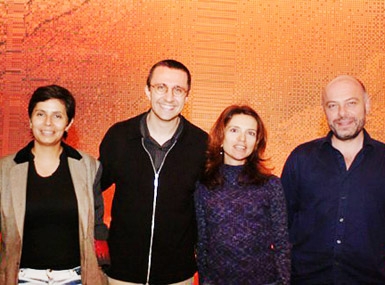 
	Award jury, 14th Videobrasil Competitive Show: Christine Tohme, Rodrigo Alonso, Kátia Canton, Frédéric Papon
