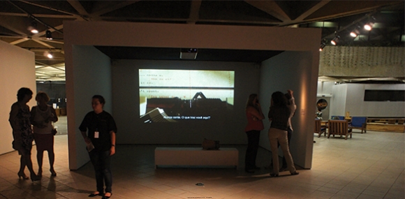 
	Videobrasil On Tour exhibition view, in Santos
