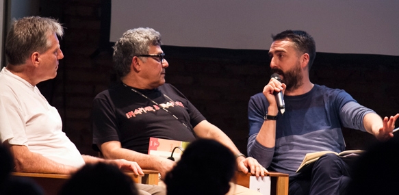 (left to right) Enio Staub, Aurélio Michiles, Augusín Peréz Rubio (photo: Renata D'Almeida)
